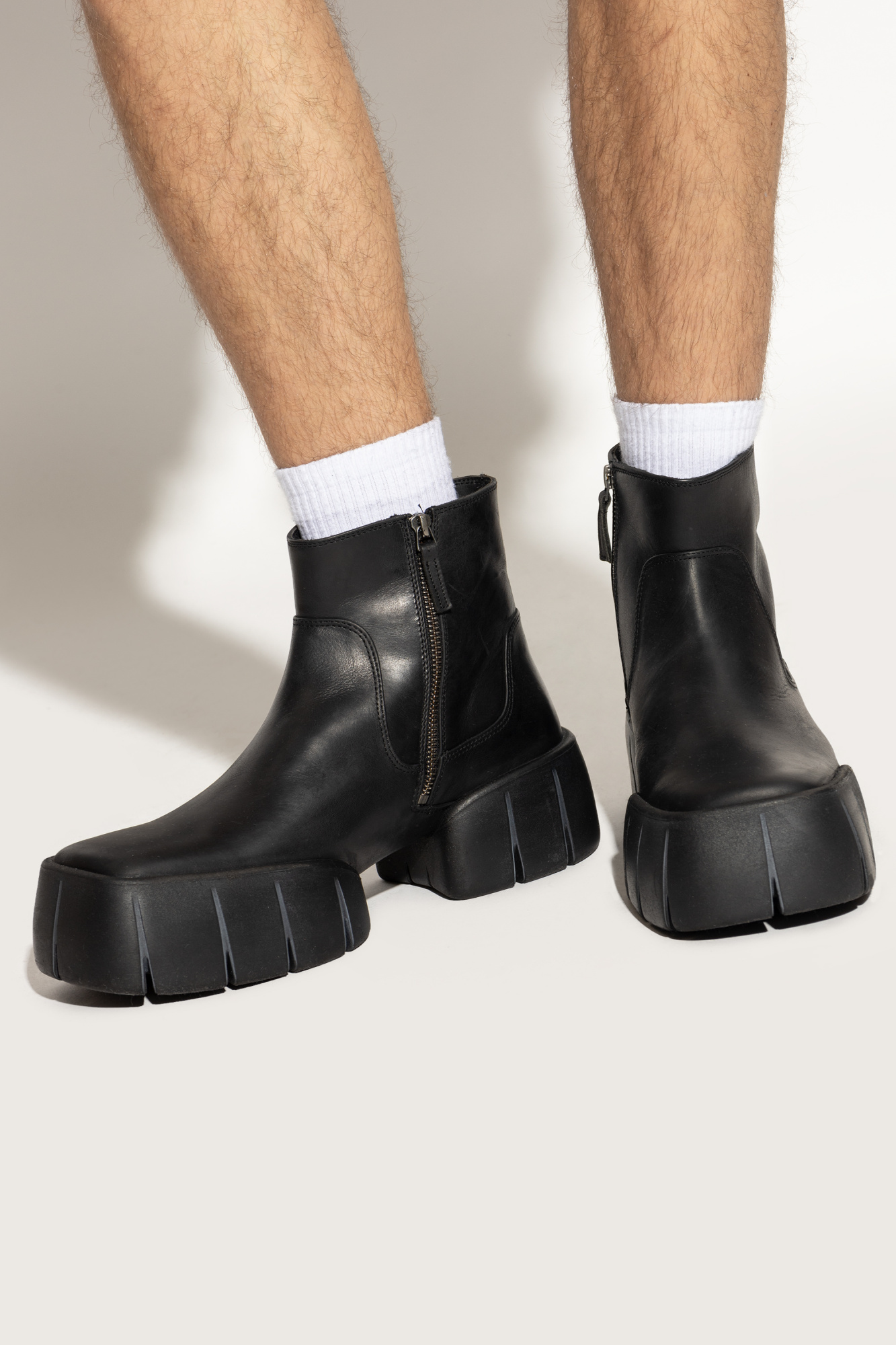 Diesel Leather ankle boots 'D-TEX BT' | Men's | Vitkac